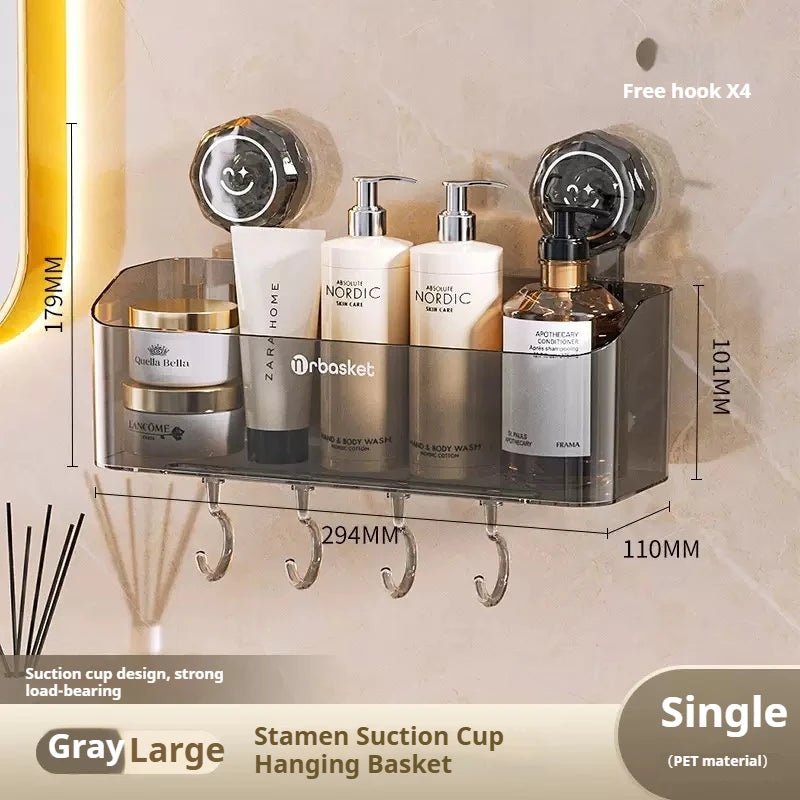 Étagère de salle de bain à ventouse, sans perçage, porte-shampoing, étagère de douche, support de rangement de salle de bain, panier de douche, organisateur de salle de bain étagère salle de bain sans perçage - FATAONÉtagère de salle de bain à ventouse, sans perçage, porte-shampoing, étagère de douche, support de rangement de salle de bain, panier de douche, organisateur de salle de bain étagère salle de bain sans perçageSolutions MaisonFATAON