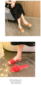 Été 2026 nouvelles pantoufles pour femmes été bout carré chaussures plates femmes large Version pantoufles sandales en plein air chaussures décontractées quotidiennes - FATAONÉté 2026 nouvelles pantoufles pour femmes été bout carré chaussures plates femmes large Version pantoufles sandales en plein air chaussures décontractées quotidiennesMode FemmeFATAON