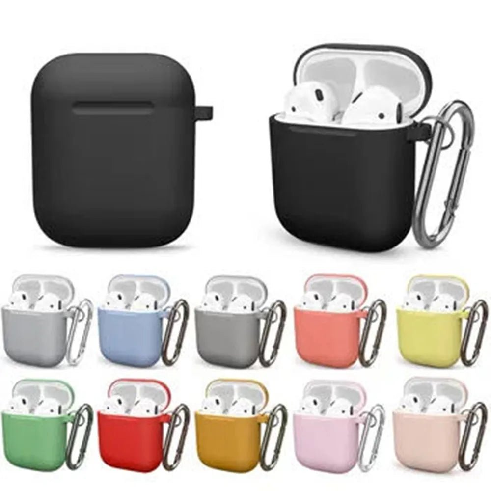Étuis en Silicone avec couvercle à crochet pour Apple Airpods 1/2, housse de protection antichoc pour écouteurs sans fil pour airpods 2 1, sacs de boîte - FATAONÉtuis en Silicone avec couvercle à crochet pour Apple Airpods 1/2, housse de protection antichoc pour écouteurs sans fil pour airpods 2 1, sacs de boîteProductivité & OrganisationFATAON