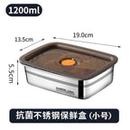 Extra Large Fresh-keeping Box Stainless Steel Household Refrigerated Freezing Fresh-keeping Micro-gland Cover Sealed Storage Fruit Lunch Box Rice - FATAONExtra Large Fresh-keeping Box Stainless Steel Household Refrigerated Freezing Fresh-keeping Micro-gland Cover Sealed Storage Fruit Lunch Box RiceSolutions MaisonFATAON