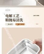 Extra Large Fresh-keeping Box Stainless Steel Household Refrigerated Freezing Fresh-keeping Micro-gland Cover Sealed Storage Fruit Lunch Box Rice - FATAONExtra Large Fresh-keeping Box Stainless Steel Household Refrigerated Freezing Fresh-keeping Micro-gland Cover Sealed Storage Fruit Lunch Box RiceSolutions MaisonFATAON