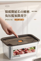 Extra Large Fresh-keeping Box Stainless Steel Household Refrigerated Freezing Fresh-keeping Micro-gland Cover Sealed Storage Fruit Lunch Box Rice - FATAONExtra Large Fresh-keeping Box Stainless Steel Household Refrigerated Freezing Fresh-keeping Micro-gland Cover Sealed Storage Fruit Lunch Box RiceSolutions MaisonFATAON