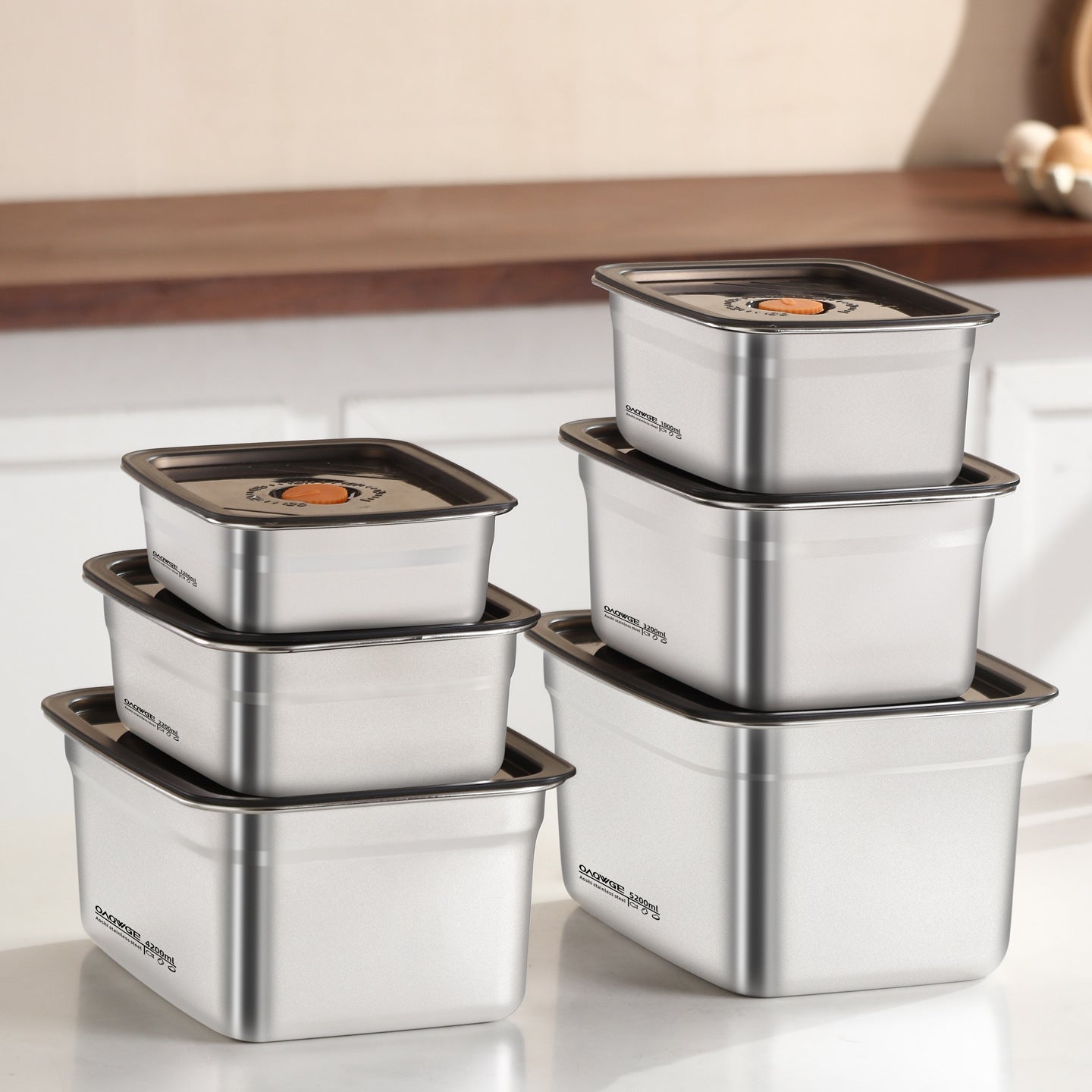 Extra Large Fresh-keeping Box Stainless Steel Household Refrigerated Freezing Fresh-keeping Micro-gland Cover Sealed Storage Fruit Lunch Box Rice - FATAONExtra Large Fresh-keeping Box Stainless Steel Household Refrigerated Freezing Fresh-keeping Micro-gland Cover Sealed Storage Fruit Lunch Box RiceSolutions MaisonFATAON