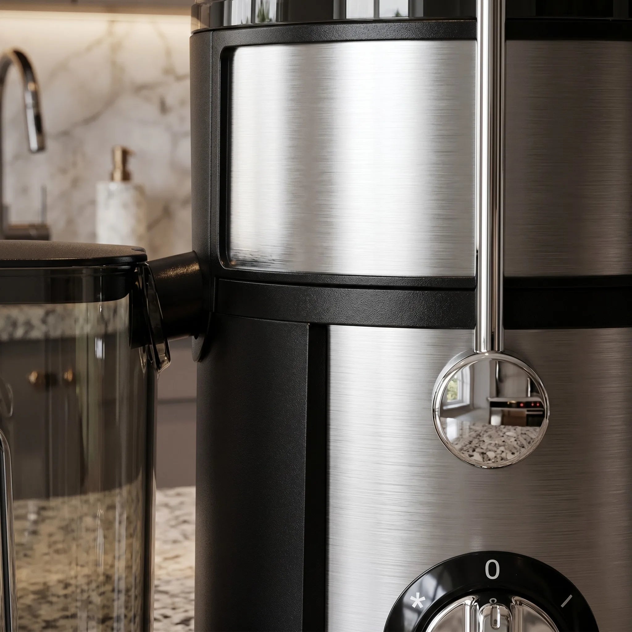 Extracteur de jus centrifuge de 800 watts avec une large ouverture de 3 pouces pour fruits et légumes, facile à nettoyer, en acier inoxydable (argent) - FATAONExtracteur de jus centrifuge de 800 watts avec une large ouverture de 3 pouces pour fruits et légumes, facile à nettoyer, en acier inoxydable (argent)Solutions MaisonFATAON