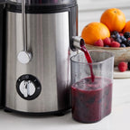 Extracteur de jus centrifuge de 800 watts avec une large ouverture de 3 pouces pour fruits et légumes, facile à nettoyer, en acier inoxydable (argent) - FATAONExtracteur de jus centrifuge de 800 watts avec une large ouverture de 3 pouces pour fruits et légumes, facile à nettoyer, en acier inoxydable (argent)Solutions MaisonFATAON