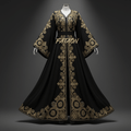 FATAON Abaya Femme Broderie Premium