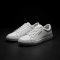 FATAON Sneakers Cuir Blanc Homme