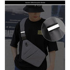 Fengdong men ultra thin anti-theft small chest bag mini cross body bags male one shoulder sling bag for travel boy sports bag - FATAONFengdong men ultra thin anti-theft small chest bag mini cross body bags male one shoulder sling bag for travel boy sports bagMode HommeFATAON