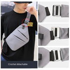 Fengdong men ultra thin anti-theft small chest bag mini cross body bags male one shoulder sling bag for travel boy sports bag - FATAONFengdong men ultra thin anti-theft small chest bag mini cross body bags male one shoulder sling bag for travel boy sports bagMode HommeFATAON