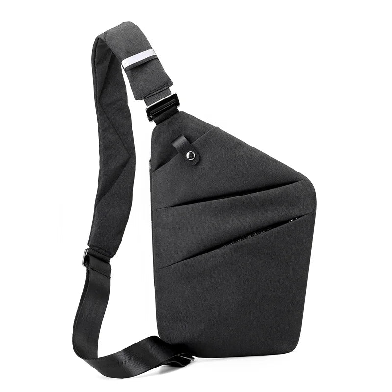 Fengdong men ultra thin anti-theft small chest bag mini cross body bags male one shoulder sling bag for travel boy sports bag - FATAONFengdong men ultra thin anti-theft small chest bag mini cross body bags male one shoulder sling bag for travel boy sports bagMode HommeFATAON