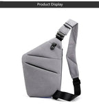 Fengdong men ultra thin anti-theft small chest bag mini cross body bags male one shoulder sling bag for travel boy sports bag - FATAONFengdong men ultra thin anti-theft small chest bag mini cross body bags male one shoulder sling bag for travel boy sports bagMode HommeFATAON