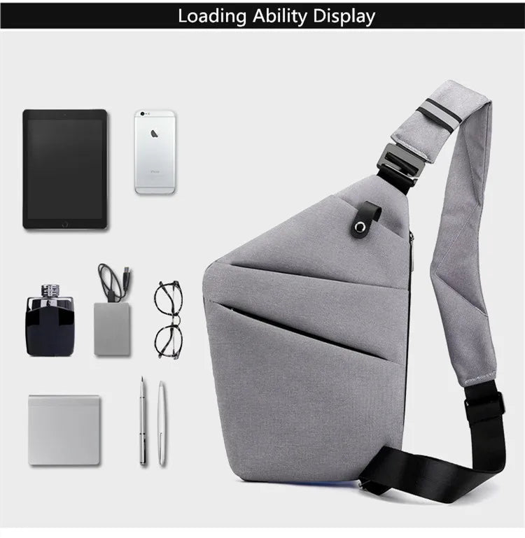 Fengdong men ultra thin anti-theft small chest bag mini cross body bags male one shoulder sling bag for travel boy sports bag - FATAONFengdong men ultra thin anti-theft small chest bag mini cross body bags male one shoulder sling bag for travel boy sports bagMode HommeFATAON