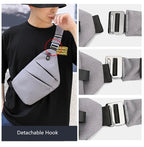 Fengdong men ultra thin anti-theft small chest bag mini cross body bags male one shoulder sling bag for travel boy sports bag - FATAONFengdong men ultra thin anti-theft small chest bag mini cross body bags male one shoulder sling bag for travel boy sports bagMode HommeFATAON
