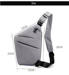 Fengdong men ultra thin anti-theft small chest bag mini cross body bags male one shoulder sling bag for travel boy sports bag - FATAONFengdong men ultra thin anti-theft small chest bag mini cross body bags male one shoulder sling bag for travel boy sports bagMode HommeFATAON