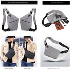Fengdong men ultra thin anti-theft small chest bag mini cross body bags male one shoulder sling bag for travel boy sports bag - FATAONFengdong men ultra thin anti-theft small chest bag mini cross body bags male one shoulder sling bag for travel boy sports bagMode HommeFATAON