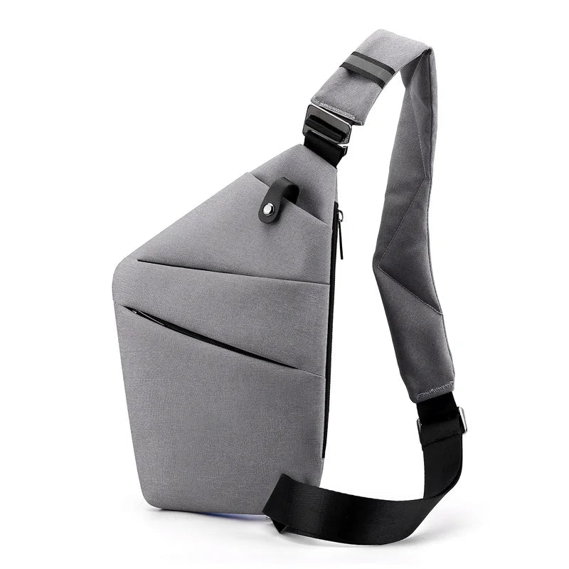Fengdong men ultra thin anti-theft small chest bag mini cross body bags male one shoulder sling bag for travel boy sports bag - FATAONFengdong men ultra thin anti-theft small chest bag mini cross body bags male one shoulder sling bag for travel boy sports bagMode HommeFATAON