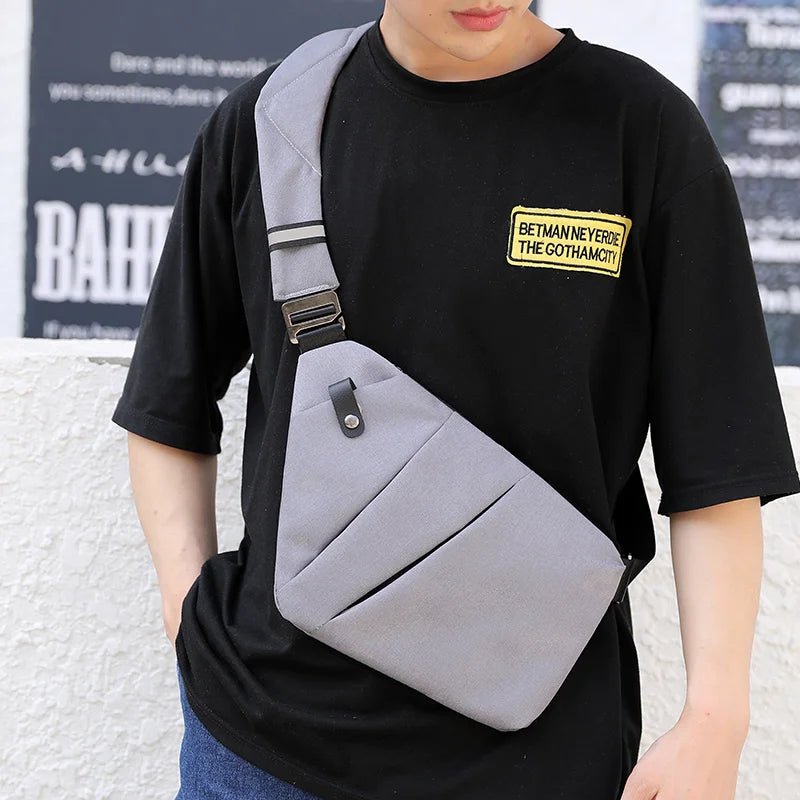 Fengdong men ultra thin anti-theft small chest bag mini cross body bags male one shoulder sling bag for travel boy sports bag - FATAONFengdong men ultra thin anti-theft small chest bag mini cross body bags male one shoulder sling bag for travel boy sports bagMode HommeFATAON