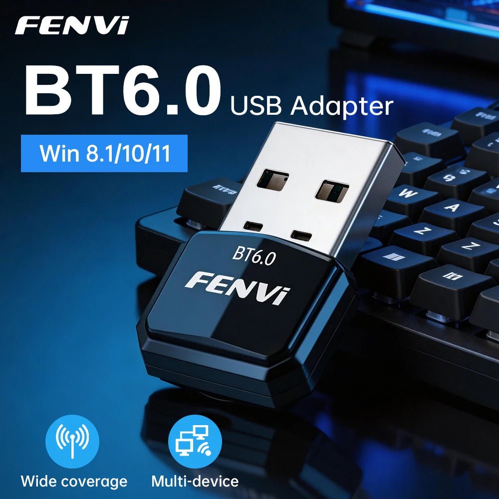 FENVI – adaptateur USB Bluetooth 6.0, Dongle BT 5.4 pour PC, souris sans fil, clavier, récepteur Audio musical, transmetteur USB, Windows 11/10 - FATAONFENVI – adaptateur USB Bluetooth 6.0, Dongle BT 5.4 pour PC, souris sans fil, clavier, récepteur Audio musical, transmetteur USB, Windows 11/10Technologie IntelligenteFATAON