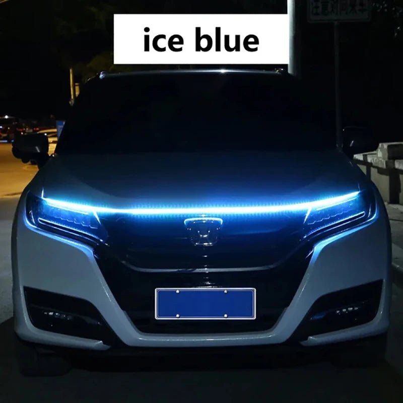 Feux diurnes à LED pour capot de voiture, démarrage par balayage, lumières décoratives, guide de capot moteur automatique DRL, lampe d'ambiance décorative, 12V, 150cm - FATAONFeux diurnes à LED pour capot de voiture, démarrage par balayage, lumières décoratives, guide de capot moteur automatique DRL, lampe d'ambiance décorative, 12V, 150cmAccessoire AutoFATAON