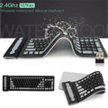 Foldable Silicone Wireless Keyboard 2.4G Usb Flexible Waterproof Slim Keyboard Universal Silent Roll up Keypad for PC Laptop - Fix & GoFoldable Silicone Wireless Keyboard 2.4G Usb Flexible Waterproof Slim Keyboard Universal Silent Roll up Keypad for PC LaptopFix & Go