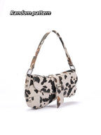 French Underarm Tote Bags for Women's Brown Leopard Handbag Clutch Bags Female Vintage PU Leather Shoulder Bags Versatile Casual - FATAONFrench Underarm Tote Bags for Women's Brown Leopard Handbag Clutch Bags Female Vintage PU Leather Shoulder Bags Versatile CasualMode FemmeFATAON