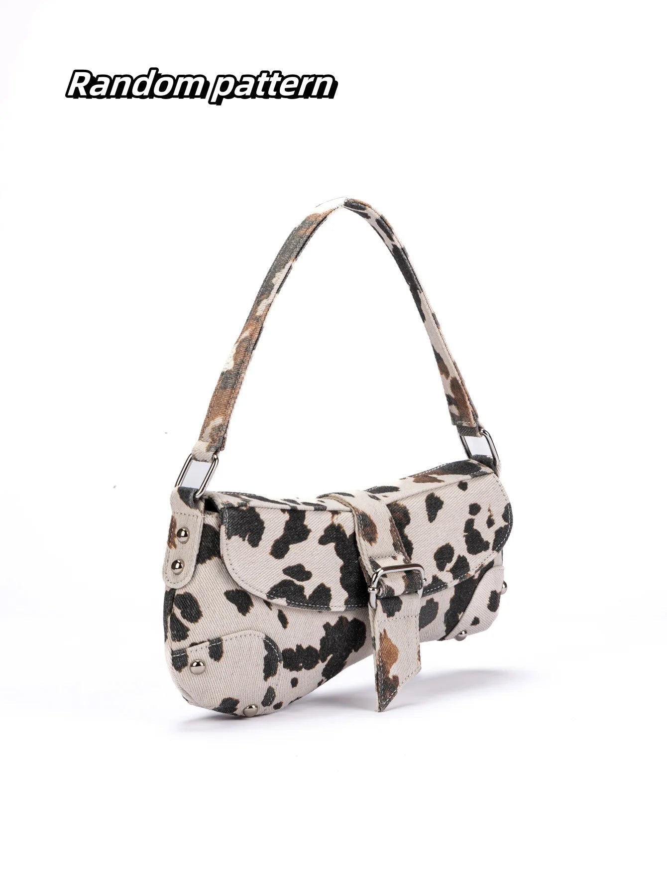 French Underarm Tote Bags for Women's Brown Leopard Handbag Clutch Bags Female Vintage PU Leather Shoulder Bags Versatile Casual - FATAONFrench Underarm Tote Bags for Women's Brown Leopard Handbag Clutch Bags Female Vintage PU Leather Shoulder Bags Versatile CasualMode FemmeFATAON