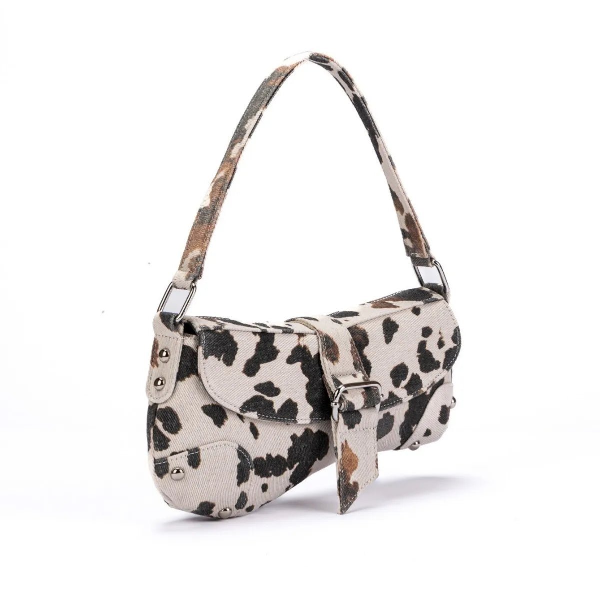 French Underarm Tote Bags for Women's Brown Leopard Handbag Clutch Bags Female Vintage PU Leather Shoulder Bags Versatile Casual - FATAONFrench Underarm Tote Bags for Women's Brown Leopard Handbag Clutch Bags Female Vintage PU Leather Shoulder Bags Versatile CasualMode FemmeFATAON