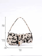 French Underarm Tote Bags for Women's Brown Leopard Handbag Clutch Bags Female Vintage PU Leather Shoulder Bags Versatile Casual - FATAONFrench Underarm Tote Bags for Women's Brown Leopard Handbag Clutch Bags Female Vintage PU Leather Shoulder Bags Versatile CasualMode FemmeFATAON