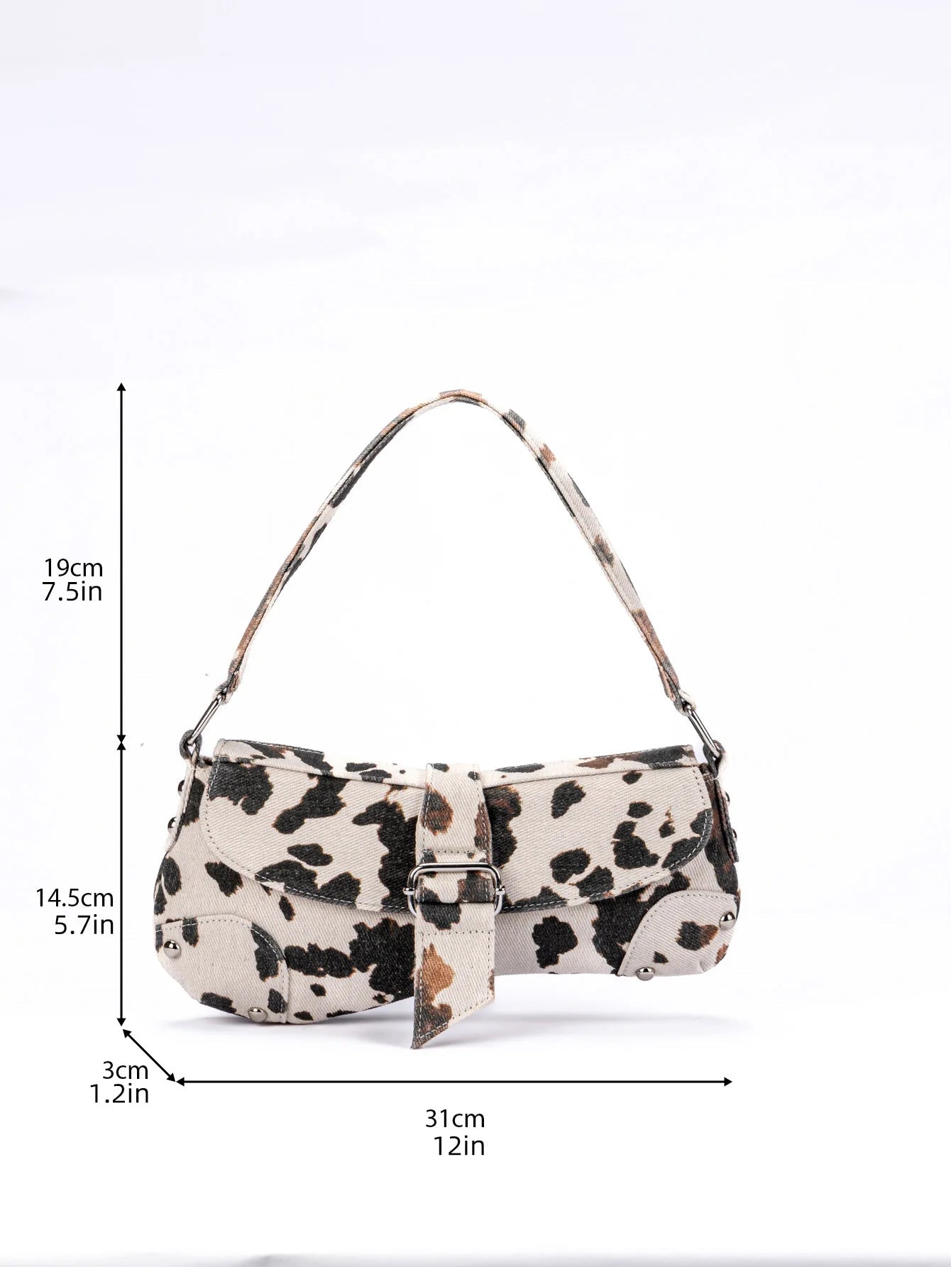 French Underarm Tote Bags for Women's Brown Leopard Handbag Clutch Bags Female Vintage PU Leather Shoulder Bags Versatile Casual - FATAONFrench Underarm Tote Bags for Women's Brown Leopard Handbag Clutch Bags Female Vintage PU Leather Shoulder Bags Versatile CasualMode FemmeFATAON