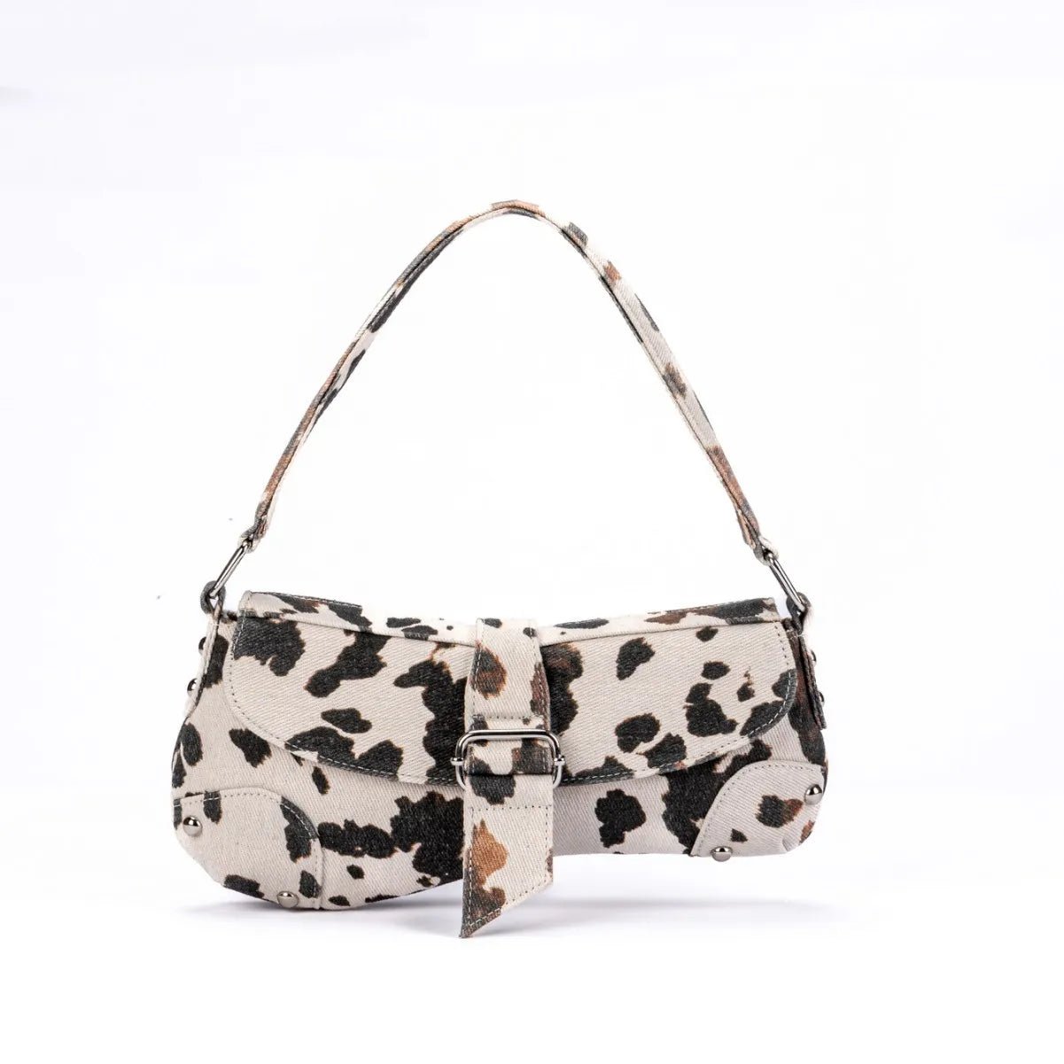 French Underarm Tote Bags for Women's Brown Leopard Handbag Clutch Bags Female Vintage PU Leather Shoulder Bags Versatile Casual - FATAONFrench Underarm Tote Bags for Women's Brown Leopard Handbag Clutch Bags Female Vintage PU Leather Shoulder Bags Versatile CasualMode FemmeFATAON