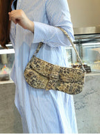 French Underarm Tote Bags for Women's Brown Leopard Handbag Clutch Bags Female Vintage PU Leather Shoulder Bags Versatile Casual - FATAONFrench Underarm Tote Bags for Women's Brown Leopard Handbag Clutch Bags Female Vintage PU Leather Shoulder Bags Versatile CasualMode FemmeFATAON