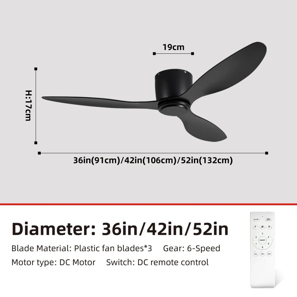 FUMANJIA Ventilateur de plafond CC ultra fin avec télécommande – Silencieux à 6 vitesses, 3 pales ABS, idéal pour les plafonds bas et les espaces minimisés (sans lumière) - FATAONFUMANJIA Ventilateur de plafond CC ultra fin avec télécommande – Silencieux à 6 vitesses, 3 pales ABS, idéal pour les plafonds bas et les espaces minimisés (sans lumière)Solutions MaisonFATAON
