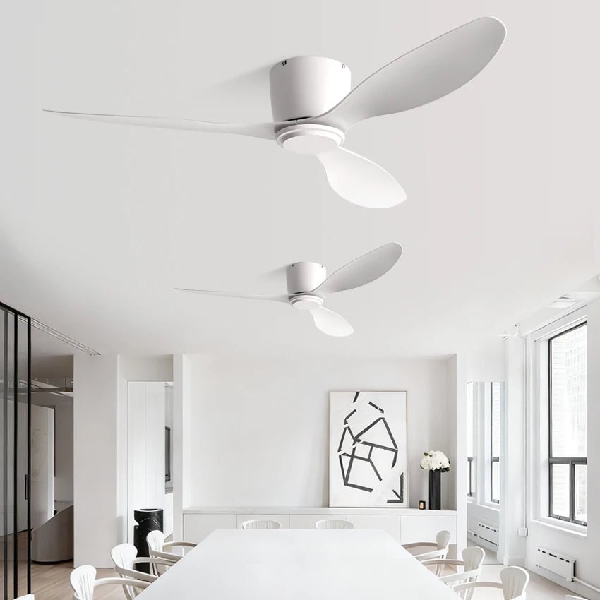 FUMANJIA Ventilateur de plafond CC ultra fin avec télécommande – Silencieux à 6 vitesses, 3 pales ABS, idéal pour les plafonds bas et les espaces minimisés (sans lumière) - FATAONFUMANJIA Ventilateur de plafond CC ultra fin avec télécommande – Silencieux à 6 vitesses, 3 pales ABS, idéal pour les plafonds bas et les espaces minimisés (sans lumière)Solutions MaisonFATAON