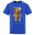 Funny Ted Bear Robot Tshirt Robotic Bear Men Short Sleeve Fashion Casual Clothing Summer Cotton Tees Oversized Street T-Shirts - Fix & GoFunny Ted Bear Robot Tshirt Robotic Bear Men Short Sleeve Fashion Casual Clothing Summer Cotton Tees Oversized Street T-ShirtsFix & Go