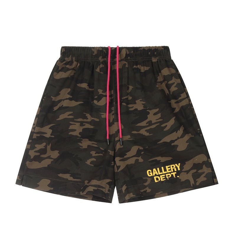 GALLERY DEPT American Style High Street Vintage Camouflage Shorts Men's and Women's Loose Casual All-match Pants Couple Trendy - FATAONGALLERY DEPT American Style High Street Vintage Camouflage Shorts Men's and Women's Loose Casual All-match Pants Couple TrendyMode HommeFATAON
