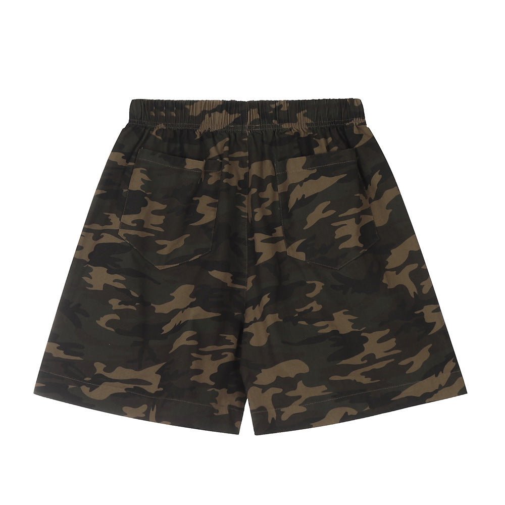 GALLERY DEPT American Style High Street Vintage Camouflage Shorts Men's and Women's Loose Casual All-match Pants Couple Trendy - FATAONGALLERY DEPT American Style High Street Vintage Camouflage Shorts Men's and Women's Loose Casual All-match Pants Couple TrendyMode HommeFATAON