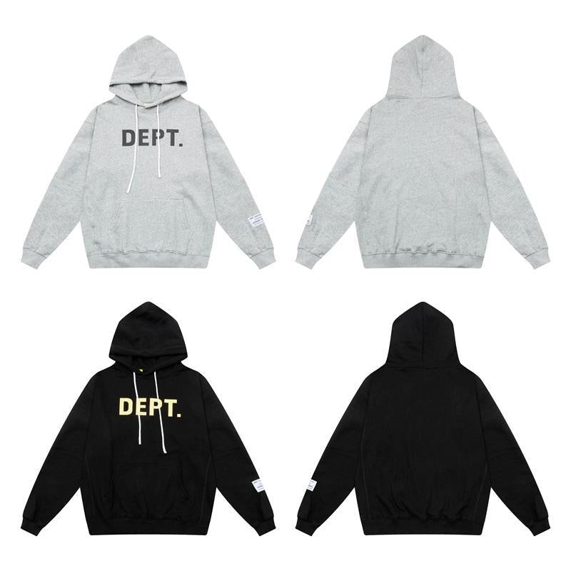 Gallery Dept Letter Printed High Street Terry Hoodie Autumn and Winter Loose High Street Hooded Sweatshirt for Men and Women Couples - FATAONGallery Dept Letter Printed High Street Terry Hoodie Autumn and Winter Loose High Street Hooded Sweatshirt for Men and Women CouplesMode HommeFATAON