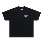 GALLERY DEPT. pour hommes. T-shirt noir et jaune imprimé HOLLYWOOD CA, surdimensionné, en coton, streetwear, tee-shirt décontracté d'été, manches courtes - FATAONGALLERY DEPT. pour hommes. T-shirt noir et jaune imprimé HOLLYWOOD CA, surdimensionné, en coton, streetwear, tee-shirt décontracté d'été, manches courtesMode HommeFATAON