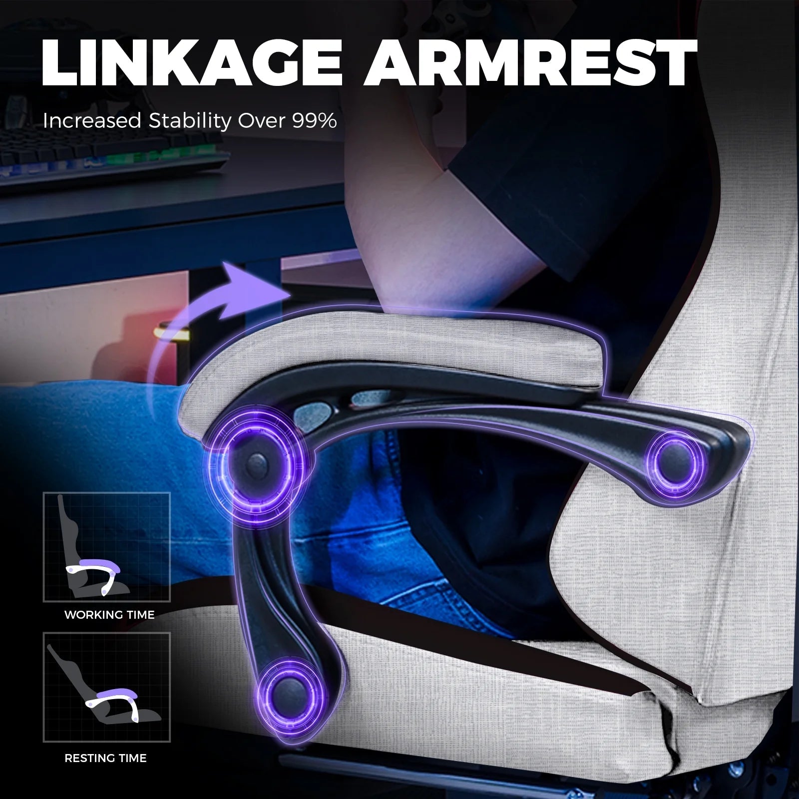 Gaming Chair with Footrest, Computer Gaming Chair for Adults and Kids, Height Adjustable Gamer Chair with 90 - 155° Recline & Removable Headrest Lumbar Support,Gray - Fix & GoGaming Chair with Footrest, Computer Gaming Chair for Adults and Kids, Height Adjustable Gamer Chair with 90 - 155° Recline & Removable Headrest Lumbar Support,Graystreamin & gamingFix & Go