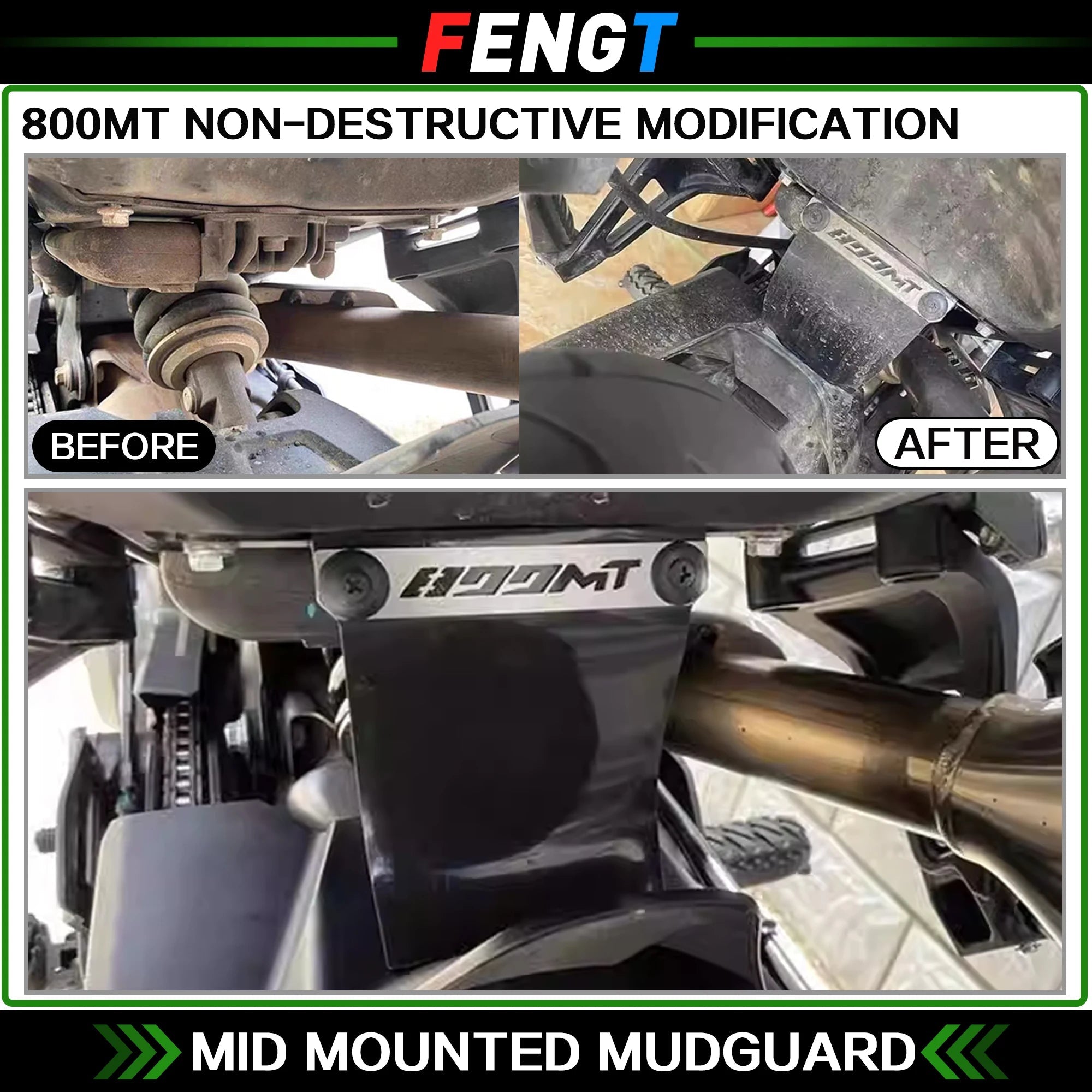 Garde-boue arrière monté au milieu, accessoires de moto pour CFMOTO 800MT MT800 CF800 800 MT, Absorption des chocs, garde-boue - FATAONGarde-boue arrière monté au milieu, accessoires de moto pour CFMOTO 800MT MT800 CF800 800 MT, Absorption des chocs, garde-boueAccessoires MotoFATAON