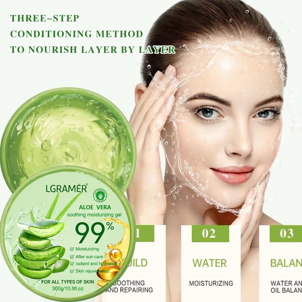 Gel d'aloe Vera 99%, hydratation en profondeur et hydratant pour le visage, rétrécit les Pores, masque de sommeil, produits de soins coréens pour la peau, 300g - FATAONGel d'aloe Vera 99%, hydratation en profondeur et hydratant pour le visage, rétrécit les Pores, masque de sommeil, produits de soins coréens pour la peau, 300gBeauté & CosmétiquesFATAON