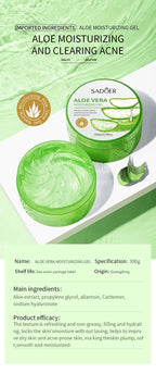 Gel hydratant à l'aloe vera 300g, vitamine C et collagène, gel réparateur apaisant à l'huile d'onagre VE pour le visage et le corps - FATAONGel hydratant à l'aloe vera 300g, vitamine C et collagène, gel réparateur apaisant à l'huile d'onagre VE pour le visage et le corpsFATAON