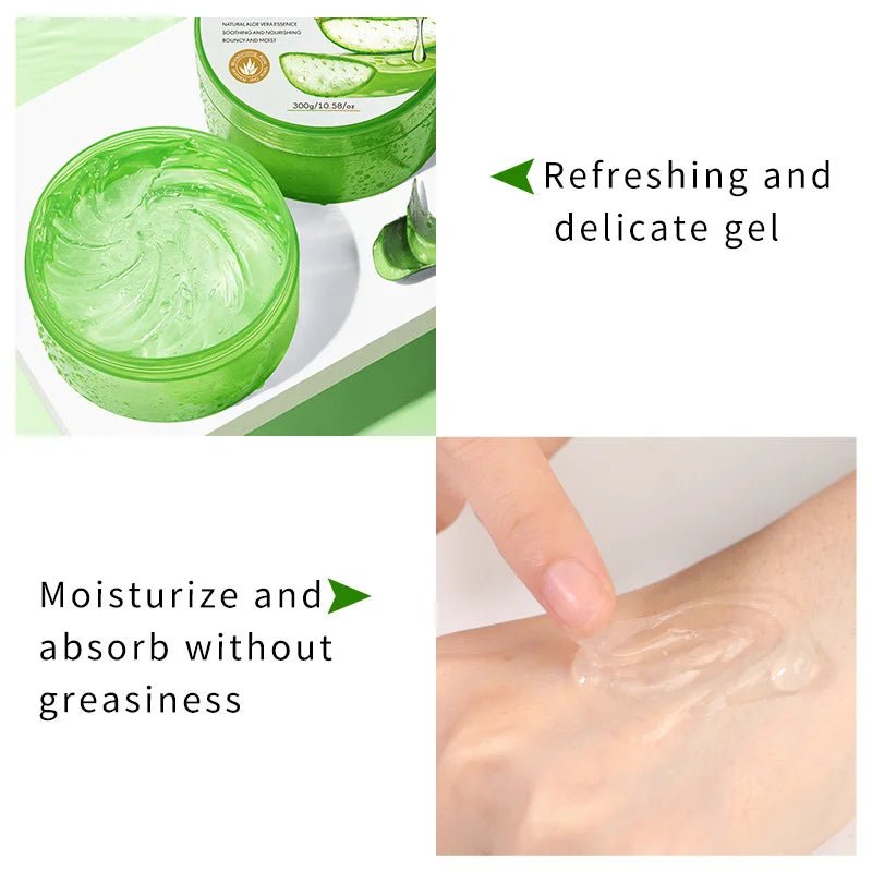 Gel hydratant à l'aloe vera 300g, vitamine C et collagène, gel réparateur apaisant à l'huile d'onagre VE pour le visage et le corps - FATAONGel hydratant à l'aloe vera 300g, vitamine C et collagène, gel réparateur apaisant à l'huile d'onagre VE pour le visage et le corpsFATAON