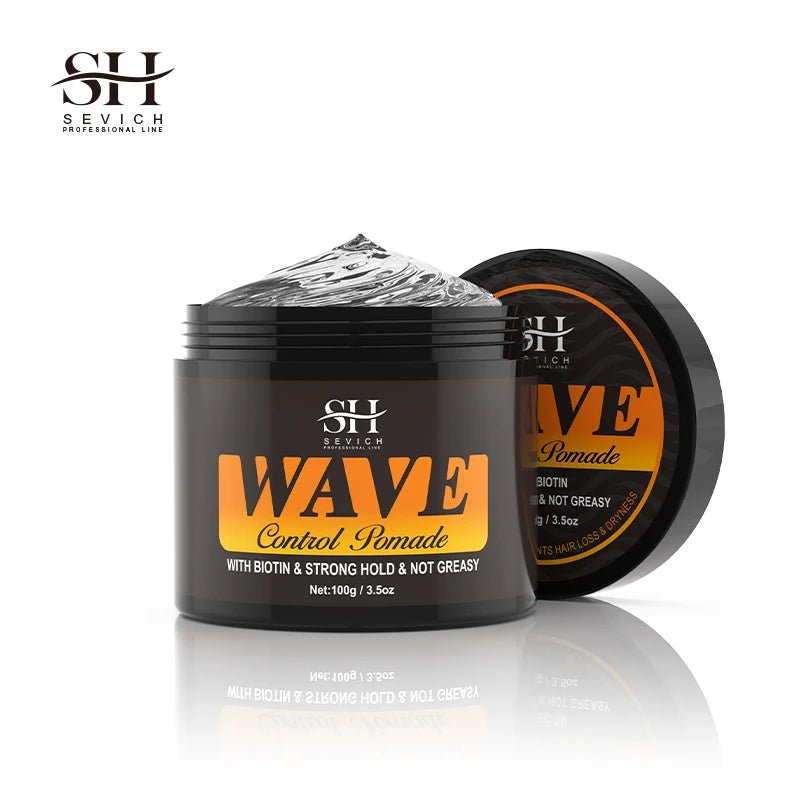 Gel ondulé 360 pour contrôle des frisottis, crème nourrissante à forte tenue pour cuir chevelu, pommade naturelle Anti-perte de cheveux en argile pour hommes noirs africains - FATAONGel ondulé 360 pour contrôle des frisottis, crème nourrissante à forte tenue pour cuir chevelu, pommade naturelle Anti-perte de cheveux en argile pour hommes noirs africainsBeauté HommeFATAON
