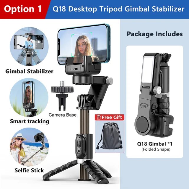 Handheld Gimbal Stabilizer Selfie Stick Tripod For iPhone Android Cell Phone Mobile Smartphone Camera Hand Portable Cellphone - Fix & GoHandheld Gimbal Stabilizer Selfie Stick Tripod For iPhone Android Cell Phone Mobile Smartphone Camera Hand Portable CellphoneVidéo & PhotoFix & Go