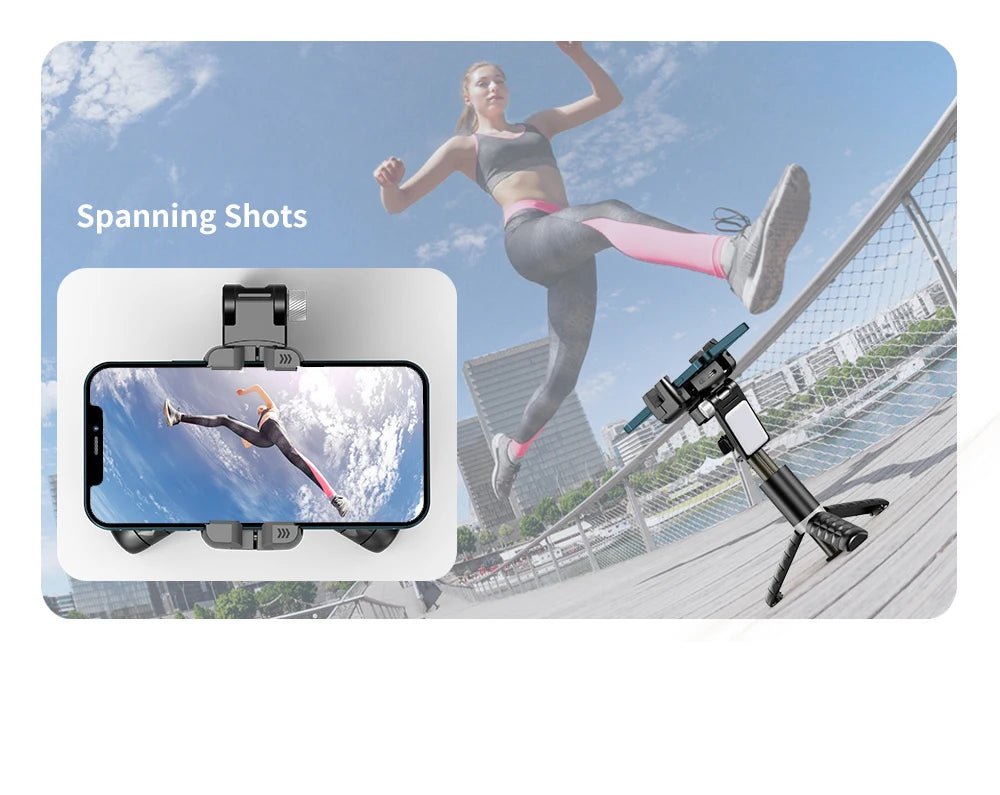 Handheld Gimbal Stabilizer Selfie Stick Tripod For iPhone Android Cell Phone Mobile Smartphone Camera Hand Portable Cellphone - Fix & GoHandheld Gimbal Stabilizer Selfie Stick Tripod For iPhone Android Cell Phone Mobile Smartphone Camera Hand Portable CellphoneVidéo & PhotoFix & Go
