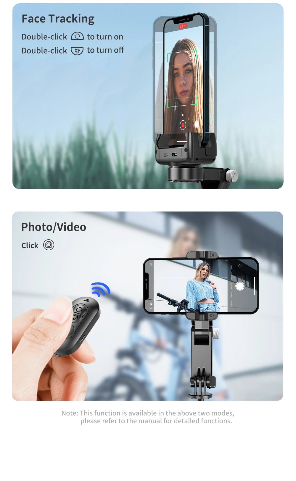 Handheld Gimbal Stabilizer Selfie Stick Tripod For iPhone Android Cell Phone Mobile Smartphone Camera Hand Portable Cellphone - Fix & GoHandheld Gimbal Stabilizer Selfie Stick Tripod For iPhone Android Cell Phone Mobile Smartphone Camera Hand Portable CellphoneVidéo & PhotoFix & Go