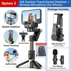 Handheld Gimbal Stabilizer Selfie Stick Tripod For iPhone Android Cell Phone Mobile Smartphone Camera Hand Portable Cellphone - Fix & GoHandheld Gimbal Stabilizer Selfie Stick Tripod For iPhone Android Cell Phone Mobile Smartphone Camera Hand Portable CellphoneVidéo & PhotoFix & Go