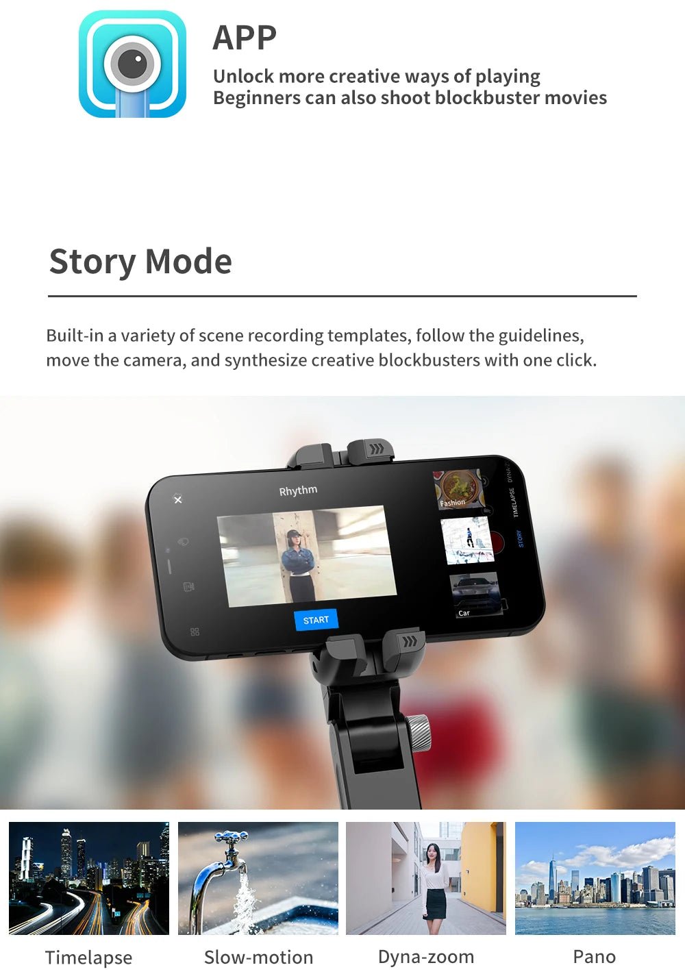 Handheld Gimbal Stabilizer Selfie Stick Tripod For iPhone Android Cell Phone Mobile Smartphone Camera Hand Portable Cellphone - Fix & GoHandheld Gimbal Stabilizer Selfie Stick Tripod For iPhone Android Cell Phone Mobile Smartphone Camera Hand Portable CellphoneVidéo & PhotoFix & Go