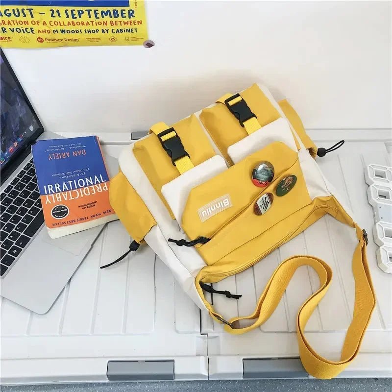 Harajuku Men Nylon Crossbody Bags for Women Messenger Bag Girls School Book Bags Youth Canvas Handbags Shoulder Bag Sac Bolsas - FATAONHarajuku Men Nylon Crossbody Bags for Women Messenger Bag Girls School Book Bags Youth Canvas Handbags Shoulder Bag Sac BolsasMode FemmeFATAON